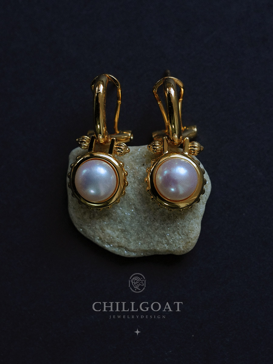 CHILLGOAT《肉豆蔻》原创天然气质高级感扎实珍珠耳环耳钉耳扣,饰品/流行首饰/时尚饰品新,耳环,淘宝优惠券,粉丝福利购,淘宝优惠卷