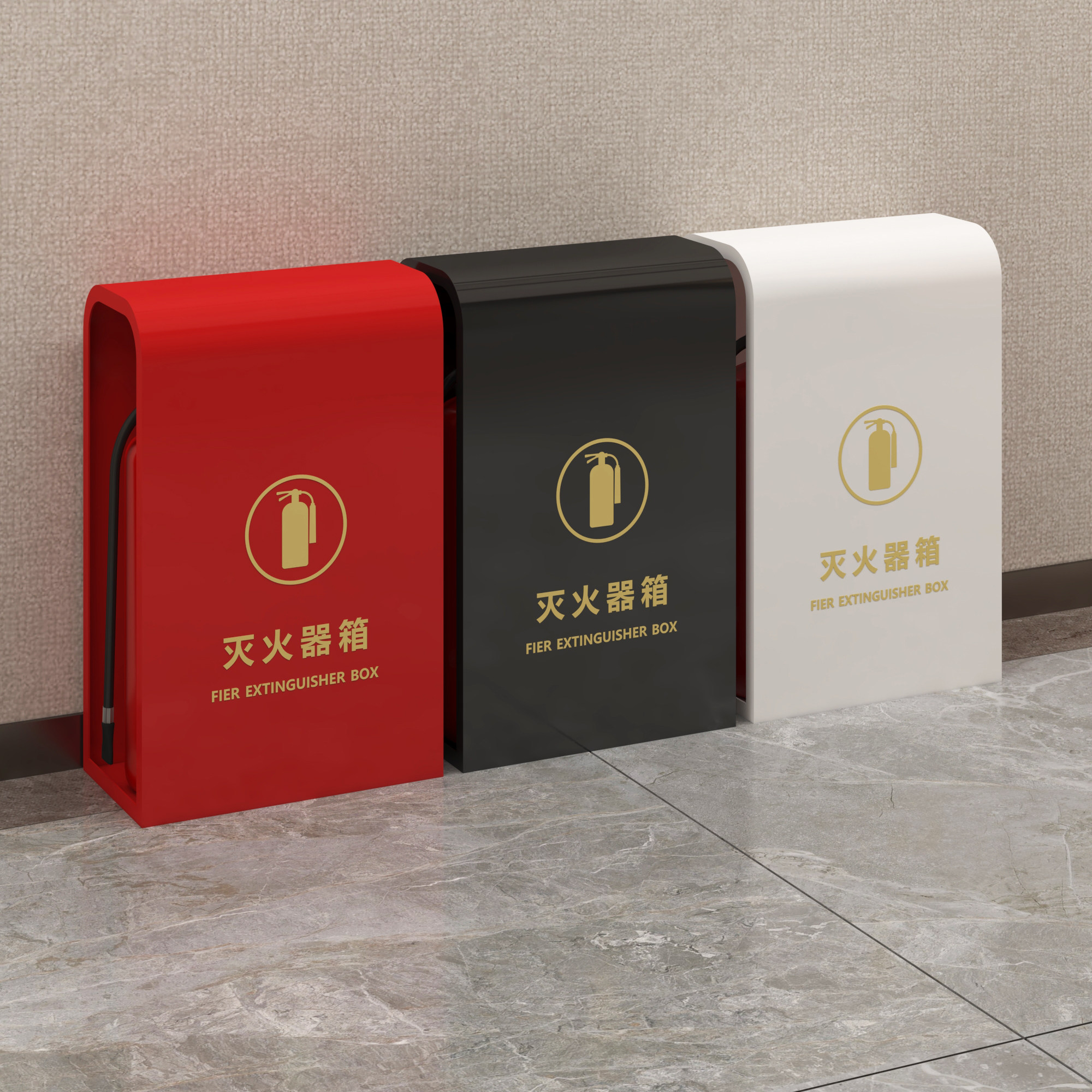 消防箱收纳箱灭火器专用箱高端装饰商场商铺酒店挡板灭火器箱子图片
