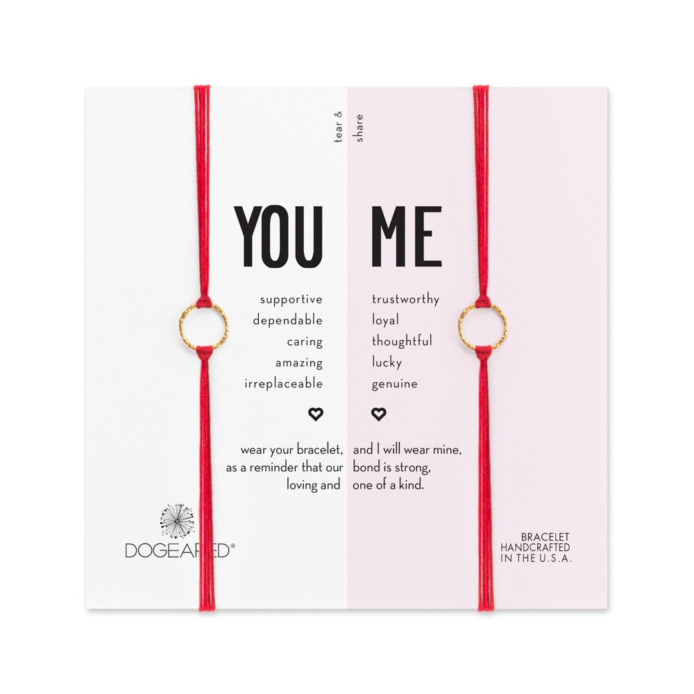 【清仓】美国正品授权 Dogeared 友谊红绳手链 闺蜜手链