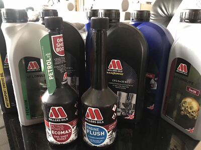 PPK英国millers米勒三酯类高性能 全合成机油 汽油添加剂系列产品