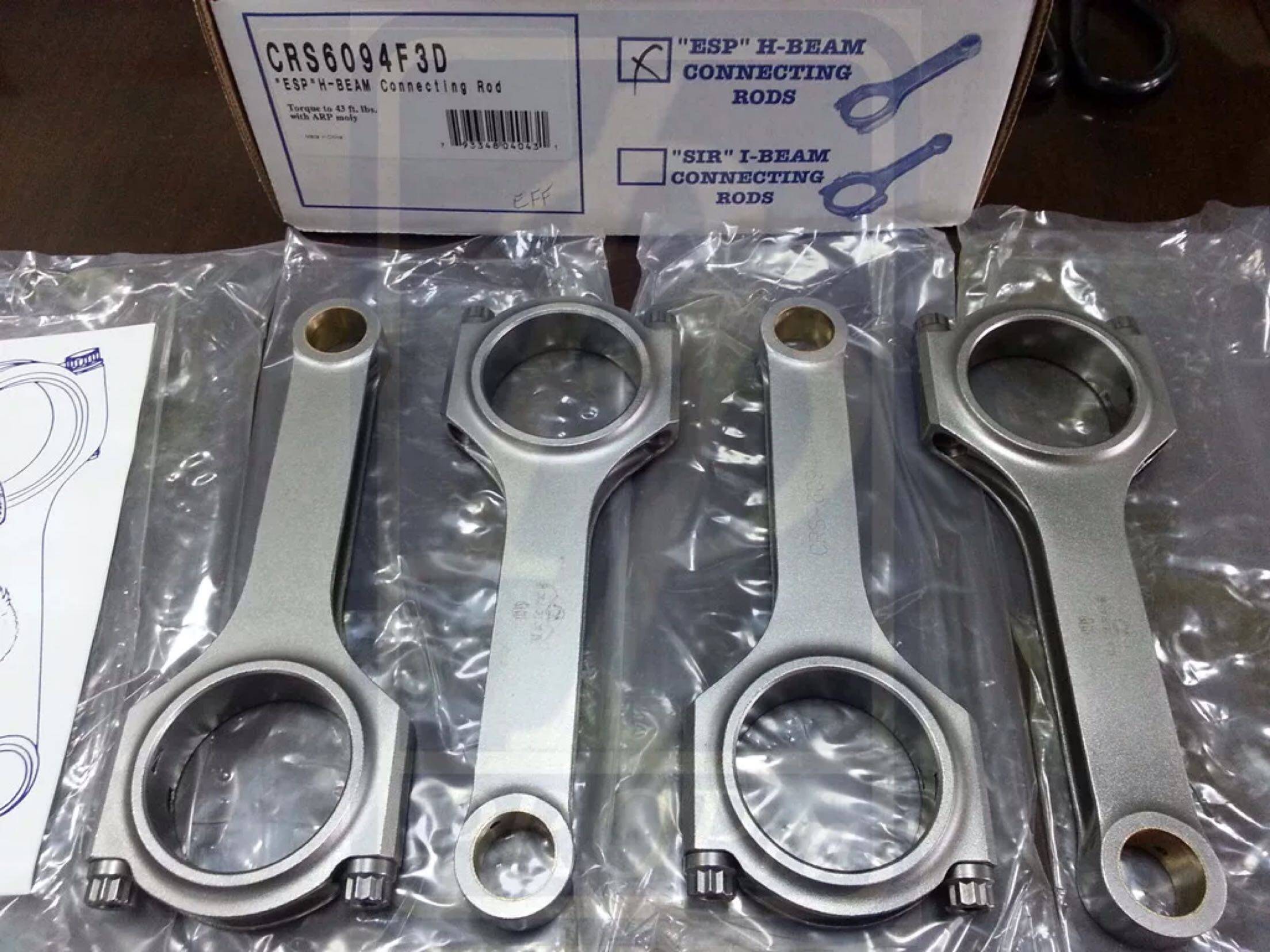 Eagle Rods  FORD福克斯 MAZDA 马自达 Duratec 2.0/2.3 锻造连杆