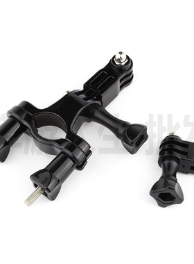 自行车支架适合gopro大疆action insta360摩托车骑行拍摄固定夹子