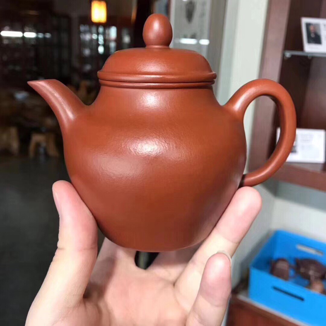 宜兴紫砂壶全手工正品茶壶原矿大红袍朱泥人家名家壶杨小泉秋水壶