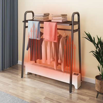 踢脚线取暖器烘衣架油汀电暖气专用配件晾衣架落地室内烤火毛巾架