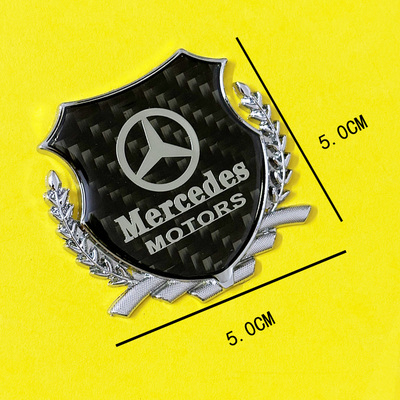 C级E级GLC GLB A级 GLE GLA S级威霆EQEG级真碳纤金属车标贴标贴