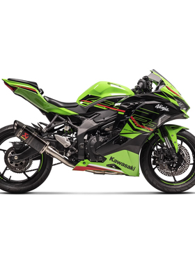 川崎ZX4R/ZX4RR改装Akrapovic天蝎全段碳纤维排气管尾段排气管