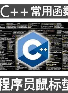 程序员鼠标垫C++函数linux命令java方法vscode快捷键git编程桌垫