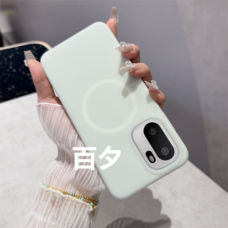 适用于一加ACE6磁吸手机壳新款ACE6至尊版果冻液态硅胶软壳1+ace5pro全包防摔1+15T高级感男女保护套