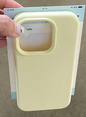 新款曼波浅黄色适用civi3小米14至尊版K70壳Note13不包镜头K60E红米K50PRO+液态12硅胶k40软糯Turbo3/11T