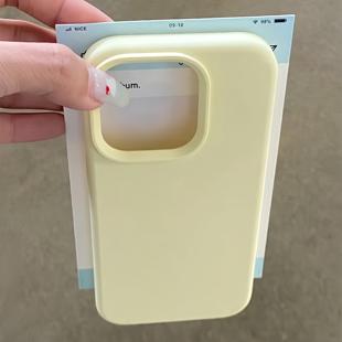 液态12硅胶k40软糯Turbo3 K70壳Note13不包镜头K60E红米K50PRO 11T 曼波浅黄色适用civi3小米14至尊版 新款