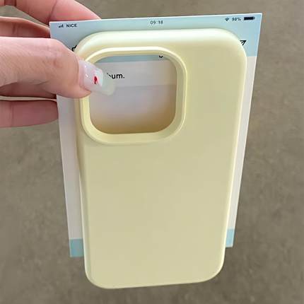 新款曼波浅黄色适用civi3小米14至尊版K70壳Note13不包镜头K60E红米K50PRO+液态12硅胶k40软糯Turbo3/11T