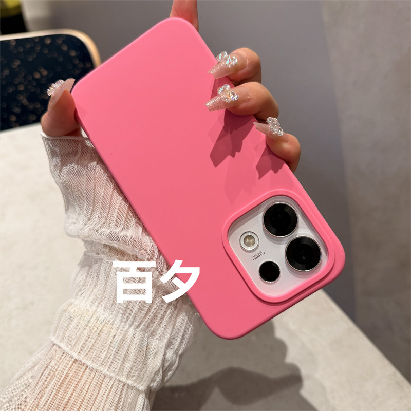 火龙果新款OPPO Reno16手机壳液态硅胶适用reno16pro纯色15/14/13情侣款百搭男女全包防摔保护套