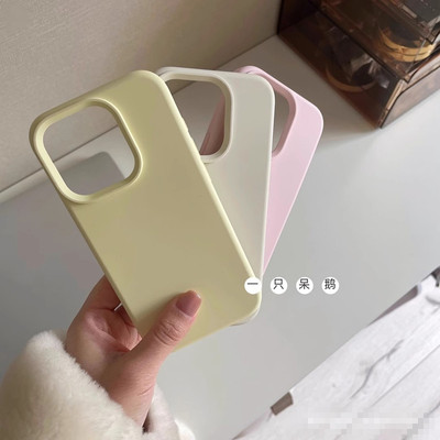 软糯耐脏ins纯色适用oppoReno11pro壳Findxx8ultra/x7液态硅胶x6/x5奶黄reno12莫兰迪粉10/9防摔8网红7女K11