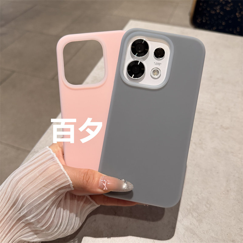 ins夏天曼波绿色果冻真液态硅胶壳适用oppo reno16手机壳14pro全包findx9s耐脏x9pro薄荷