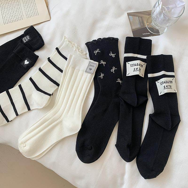 黑色袜子女长筒袜ins潮