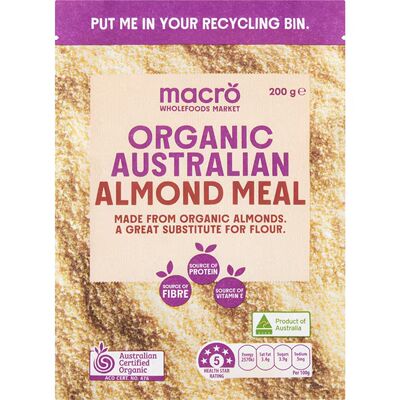 澳洲代购Macro Organic Australian Almond Meal有机杏仁粉200g
