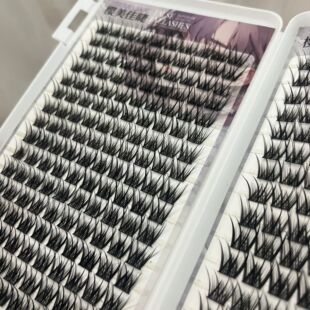 新款大容量美人鱼睫毛书新手层次凌乱感自然懒人单簇毛流感假睫毛