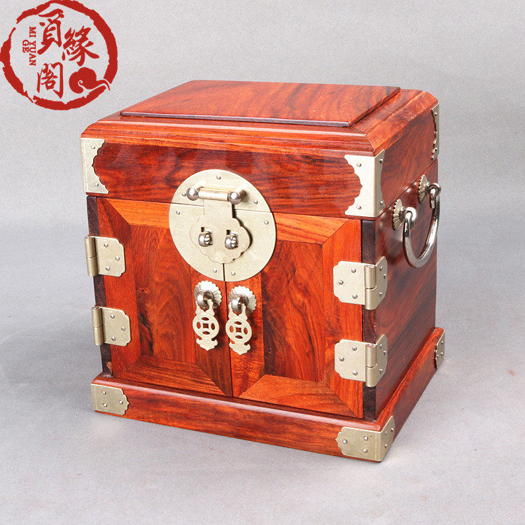 Mahogany jewelry box Chinese style To fake something antique marry woodiness Tenon storage box Rosewood solid wood Jewellery case Lockin the Home accessories , Decorative items , Jewelry Box  category - from Buy2taobao.com to provide professional Taobao agent buy service
