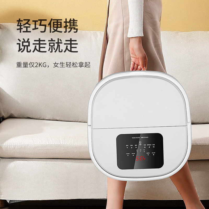 泡脚桶折叠便携式足浴盆电动足底足部按器洗脚盆家用