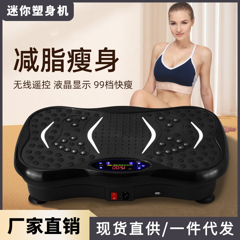 家用懒人瘦肚子减小腹部机器全身抖抖机站立式健身器材甩脂机