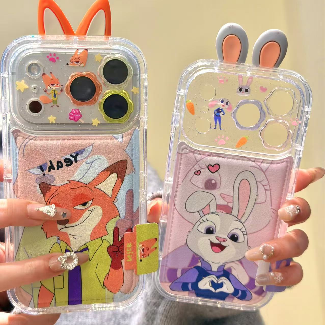 卡通可爱比耶尼克比心朱迪适用于iphone17promax苹果16p手机壳15p童趣创意搞怪新款防摔保护壳