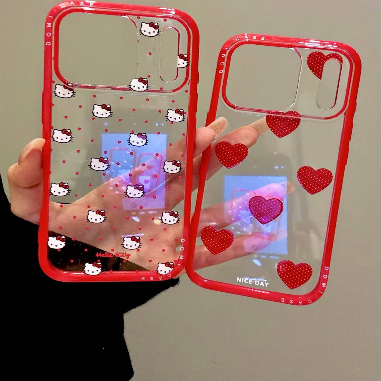 甜美可爱波点爱心猫咪适用ihone17promax苹果16pro手机壳15新款14小众简约设计感防摔保护壳