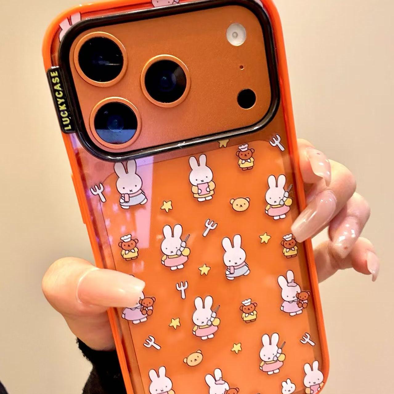 童趣可爱叉子米菲兔小熊适用ihone17promax苹果16p手机壳15新款14小众简约设计感防摔保护壳