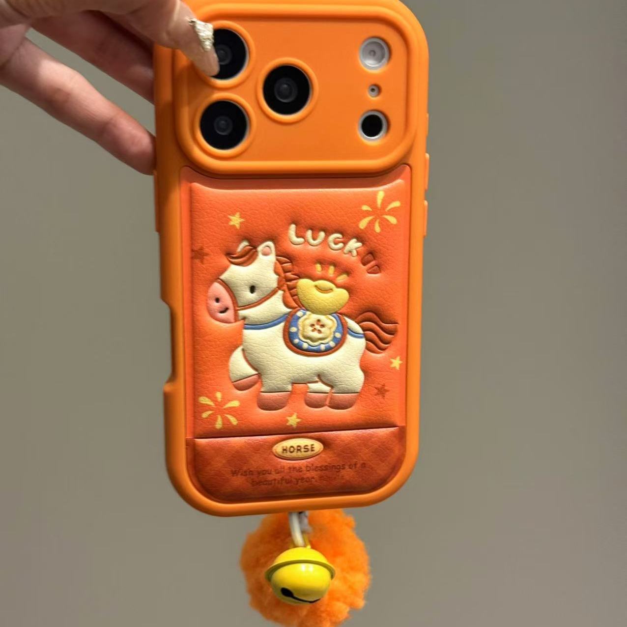 新年元气萌趣金元宝小白马适用于iphone17promax苹果16p手机壳15p小众简约设计感防摔保护壳