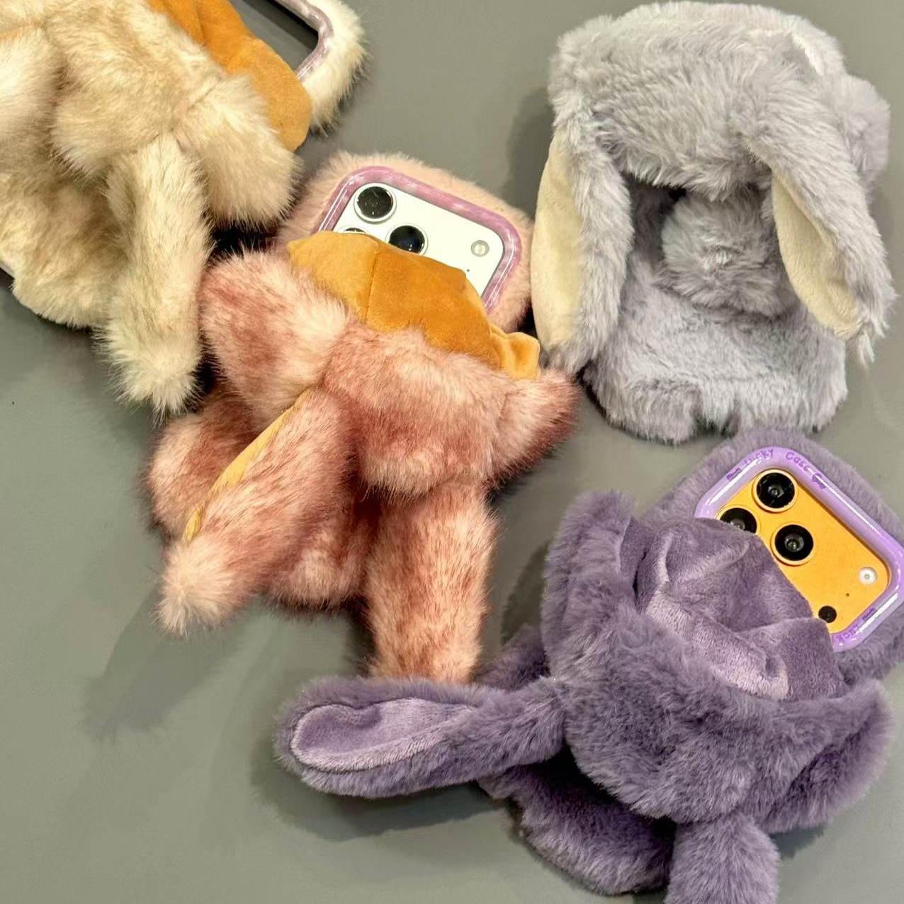 治愈系毛绒多色长耳兔帽适用于iphone17promax苹果16手机壳15新款治愈系软萌可爱萌宠甜美防摔保护壳,3C数码配件,手机保护套/壳,淘宝优惠券,粉丝福利购,淘宝优惠卷