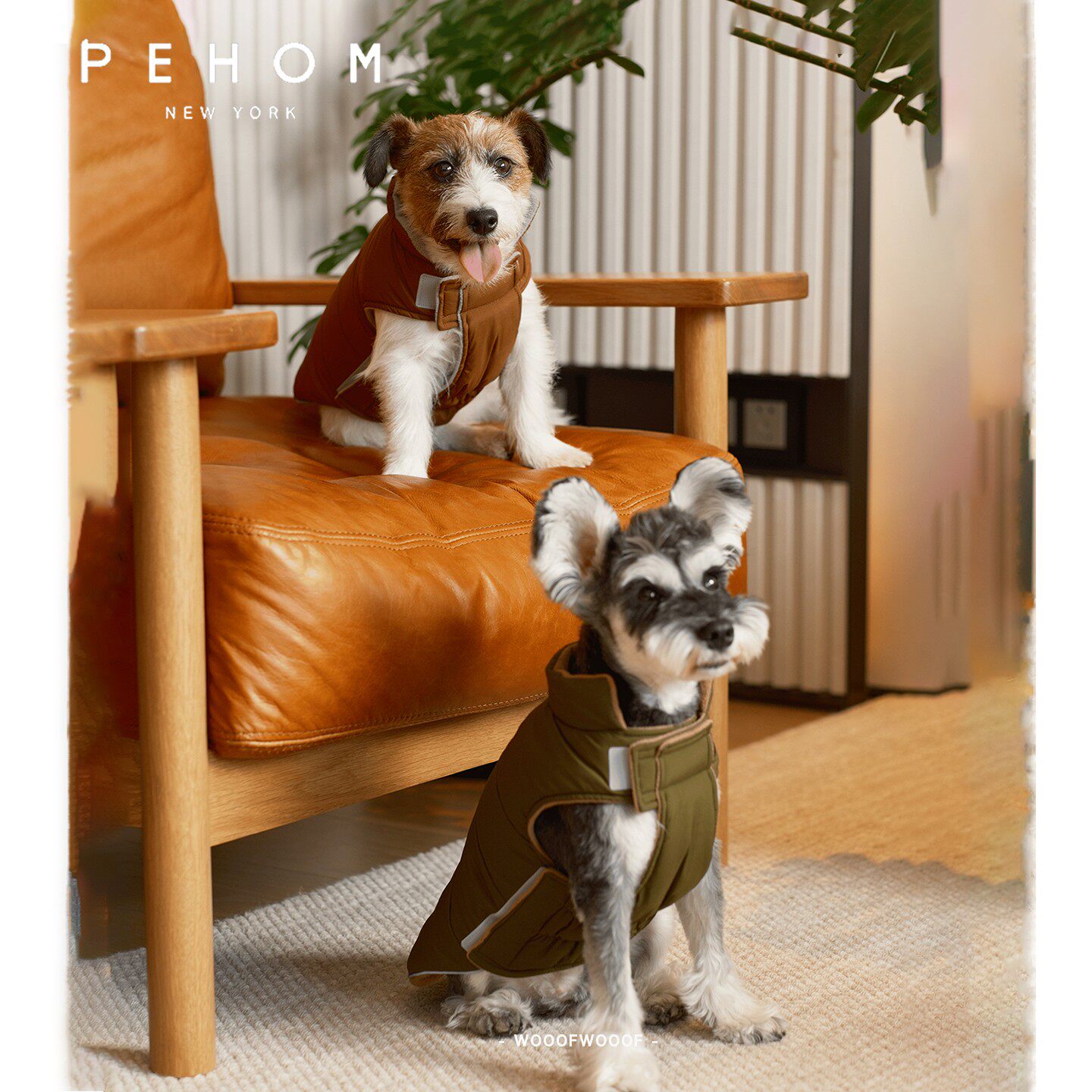 双面棉背心 Pehom美国中小型犬猫咪狗狗秋冬保暖衣服防水马甲外套