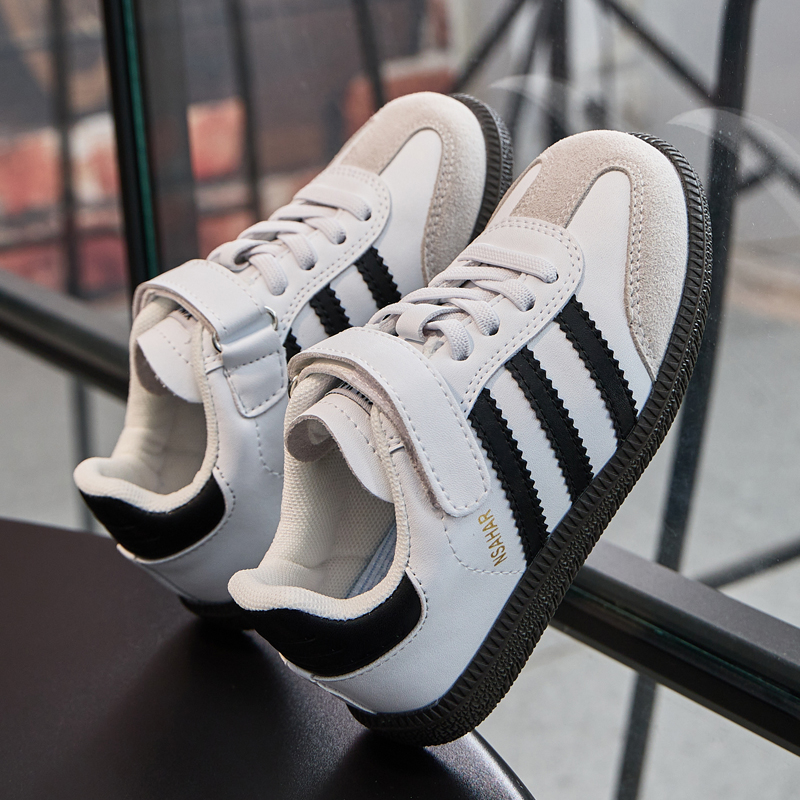 儿童德训鞋男童板鞋女童小白鞋