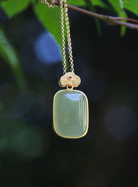 新中式项链仿和田玉民族风女士