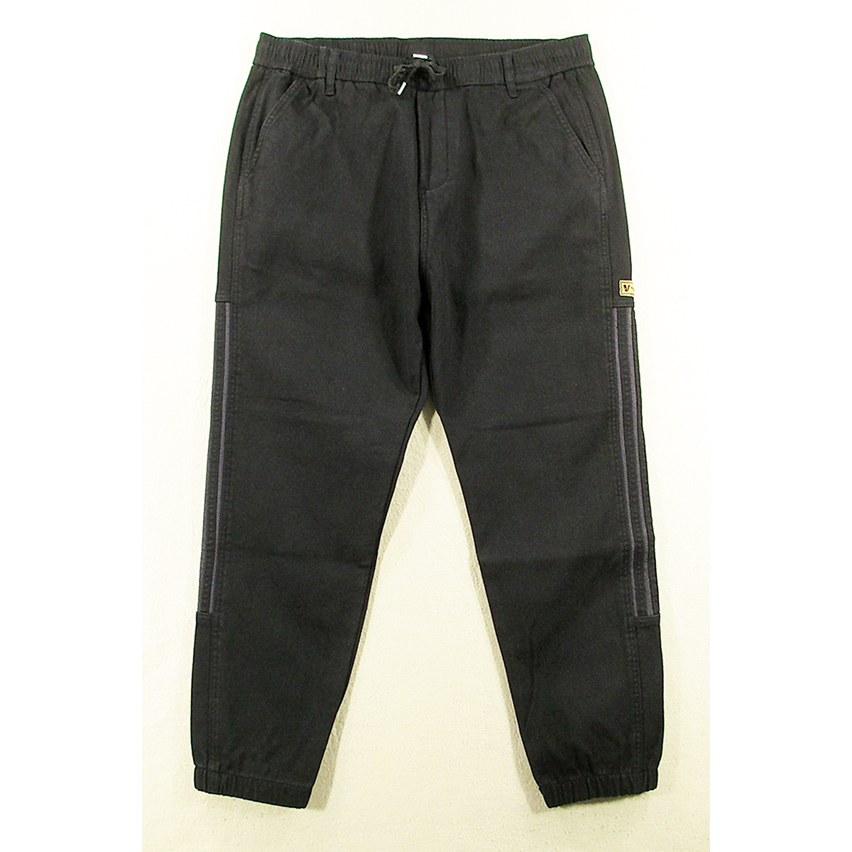 休闲裤男松紧腰加绒加厚冬季