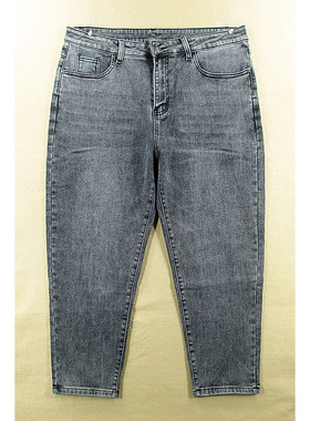 13*68682/S402*牛仔裤男欧版冬季加绒加厚弹力修身萝卜老爹哈伦裤