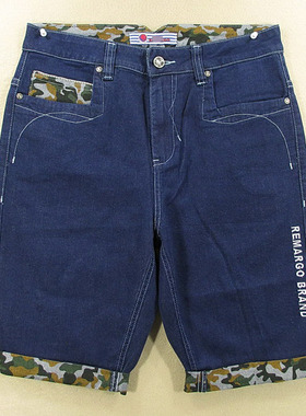 牛仔裤中裤五分男欧版柔软透气弹力修身款*KHCO特价 K304/9684*09