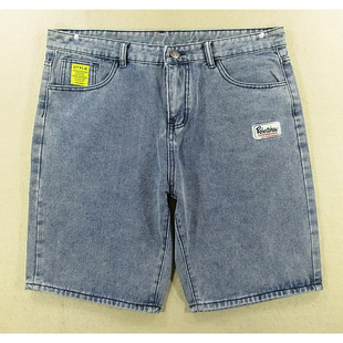 牛仔中裤 五分裤 包邮 5986 KHCO M308 青春怀旧复古修身 男韩版