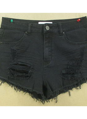 牛仔短裤热裤女27码新款高腰破洞流苏弹力潮特价包邮O103/8357-02