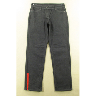 外单补丁KHCO 弹力宽松直筒浅黑大码 包邮 N207 牛仔裤 1251 女31码