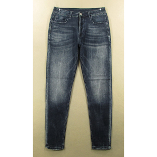牛仔裤男31码弹力修身锥形小脚裤子柔软舒服KHCO清仓H103/3503-18