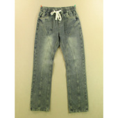 3806 牛仔裤 直筒松紧腰骨线条纹立体KHCO长裤 子W217 男30码 修身