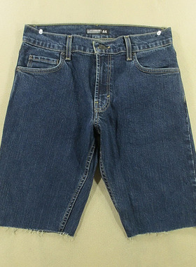 牛仔中裤五分裤男32码弹力修身短裤夏款全新品R109/38534-03