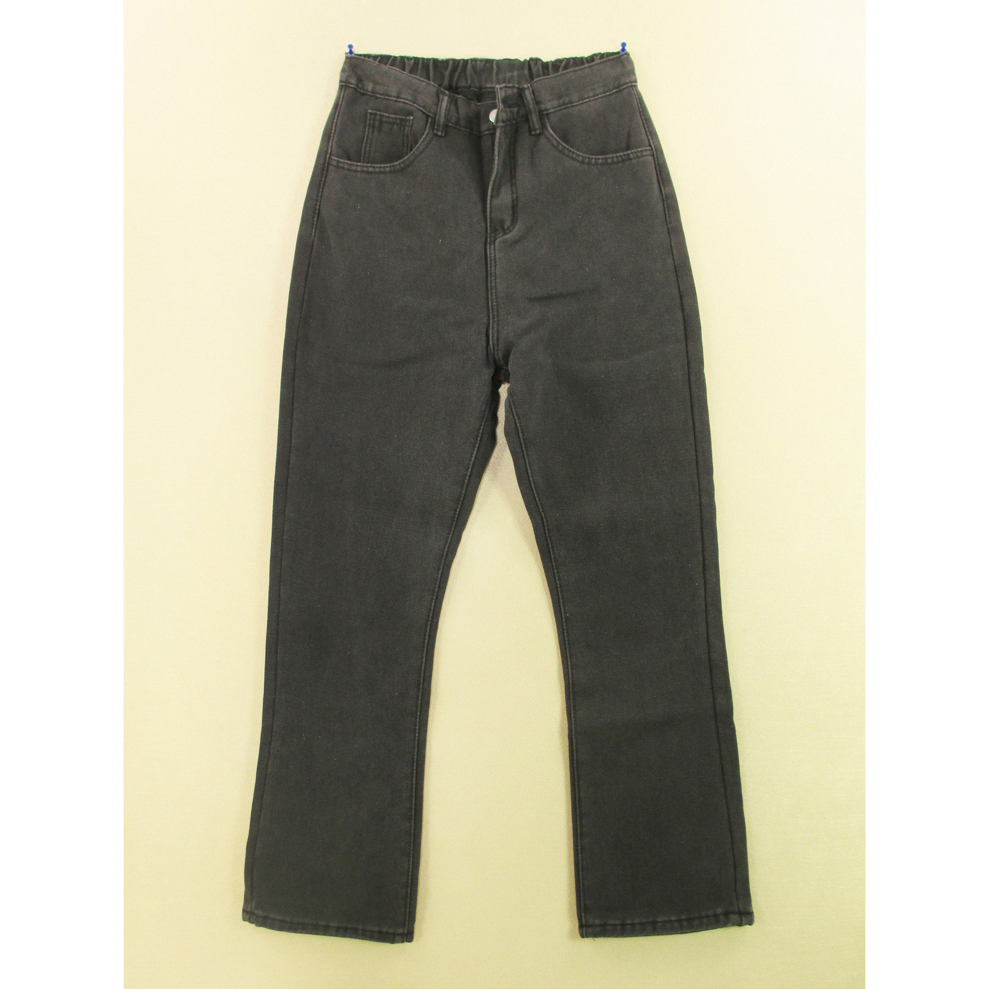 加绒牛仔裤男29码修身微喇叭裤松紧腰黑灰KHCO长裤子P203/3804-05,男装,牛仔裤,淘宝优惠券,粉丝福利购,淘宝优惠卷