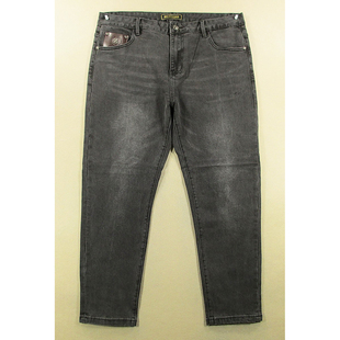 牛仔裤男加厚弹力修身小脚加大码肥佬裤全新品*N203/59507-15