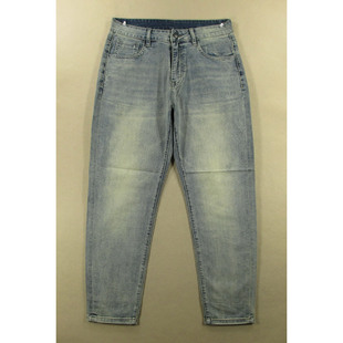 复古锥形裤 男31码 高腰宽松弹力老爹哈伦裤 C107 薄款 7509 牛仔裤