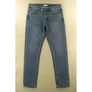 怀旧复古老爹蓝牛修身 小脚 包邮 牛仔裤 68985 美式 A407 男欧版