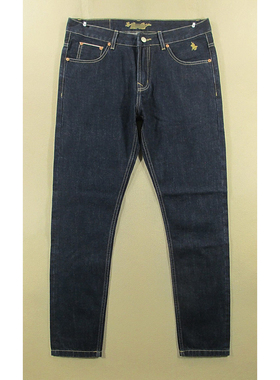 赤耳牛仔裤男32码纯棉修身小脚丹宁原色原牛外单SM/Q108/5502-19