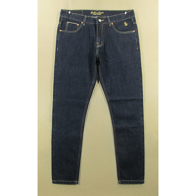 赤耳牛仔裤男32码纯棉修身小脚裤丹宁原色原牛外单Q108/5502-19