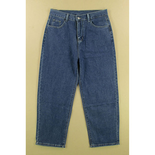 7581 牛仔裤 子全新C506 小个子柔软复古宽松直筒九分裤 男韩版