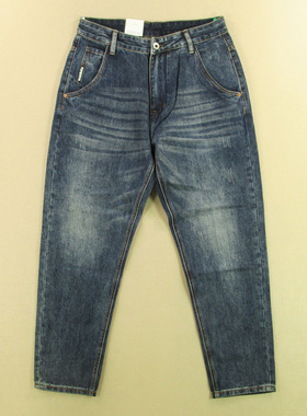 牛仔裤男31码厚实锥形小脚裤窄脚TAPER款KHCO长裤子R302/3803-03