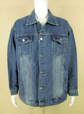 牛仔衣夹克外套男美式嘻哈加肥秋冬新款加厚保暖U113/98585*05